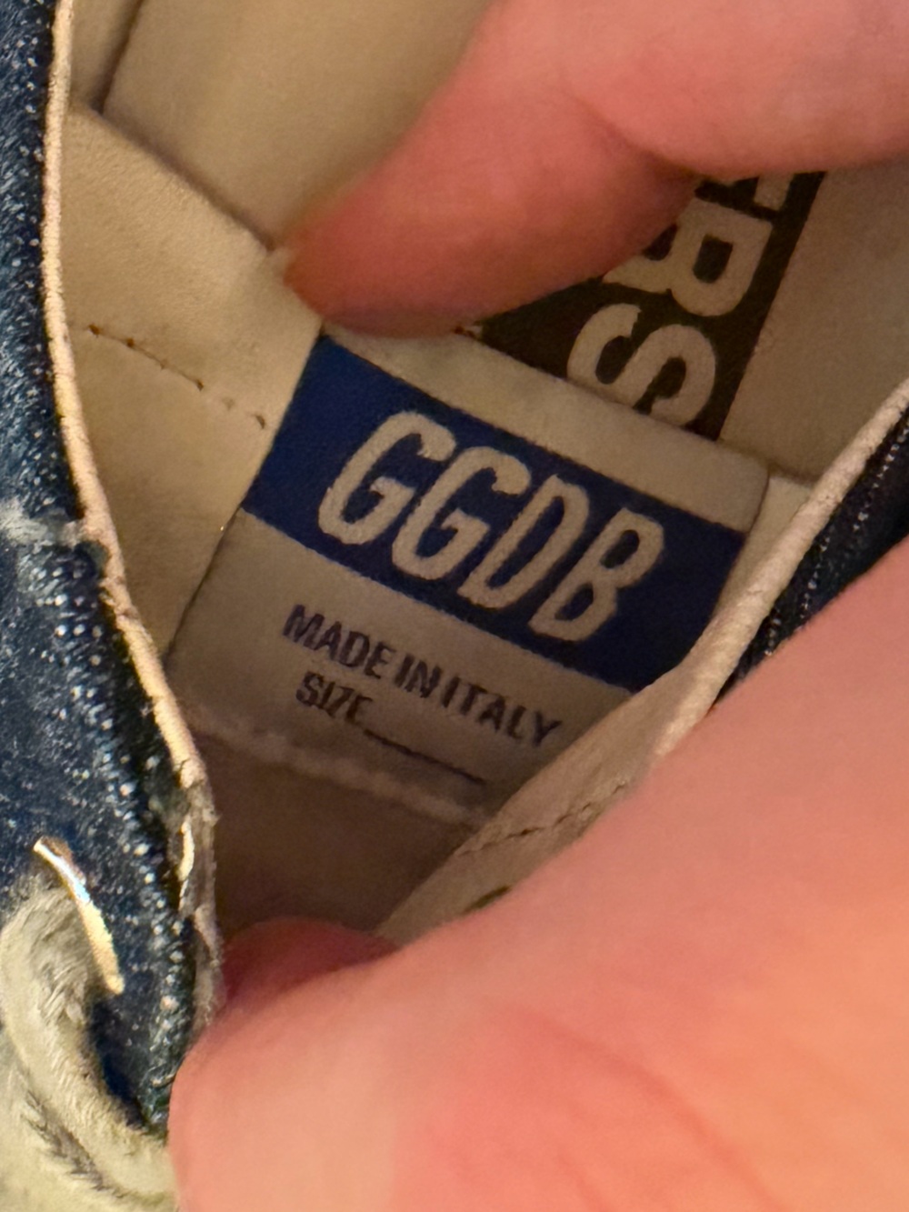 Golden Goose Super-Star Denim Sneakers with Leopard Star – Size 40 - Picture 4 of 4